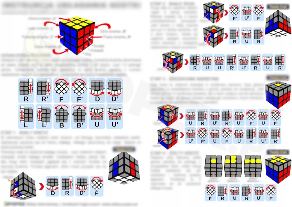 Пошаговая инструкция сборки кубика рубика 3х3 Купить НОВЫЙ кубик 3х3 ЧЕРНЫЙ БЫСТРО + АЛГОРИТМЫ PL БЕСПЛАТНО: отзывы, фото и ха