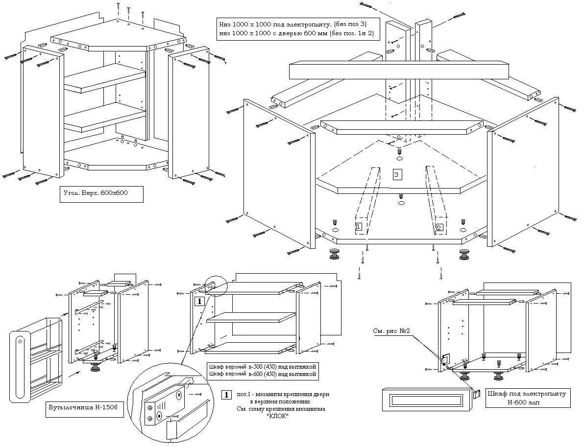 Пошаговая инструкция сборки кухонного гарнитура Корпусная мебель своими руками, материалы и пошаговые инструкции