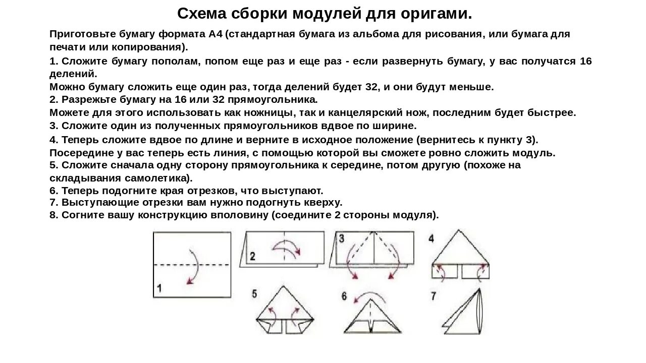 Пошаговая инструкция сборки модульных оригами Оригами модули инструкция