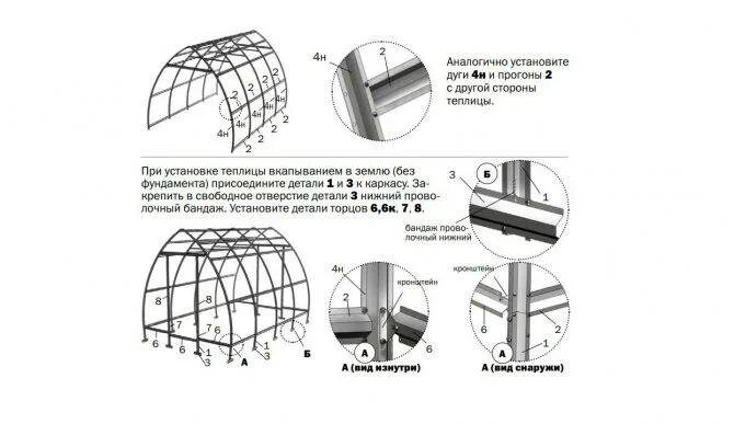 Пошаговая инструкция сборки теплицы Теплица Мария Делюкс: инструкция по сборке усиленной, видео, из поликарбоната, с