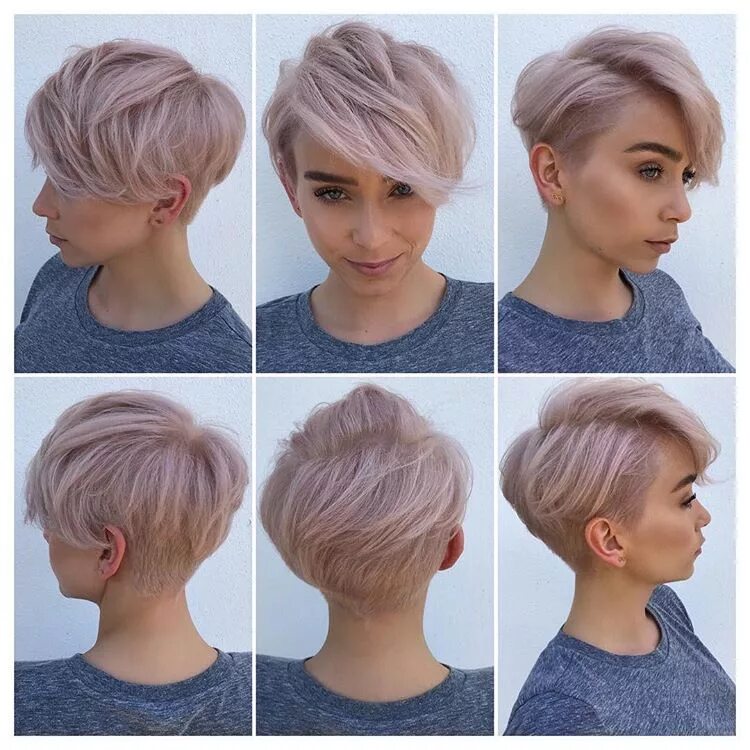 Пошаговая короткая стрижка для женщин How amazing is this #pixie360 of @sarah_louwho !!!!!!!! In honor of Spring, this