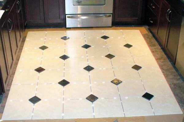 Пошаговая плитка фото Floor Tile Pattern Layout Kitchen floor tile patterns, Patterned floor tiles, Ti