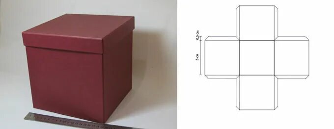 Пошаговая установка коробку своими руками Картинки КВАДРАТНАЯ КОРОБКА ИЗ КАРТОНА СВОИМИ РУКАМИ