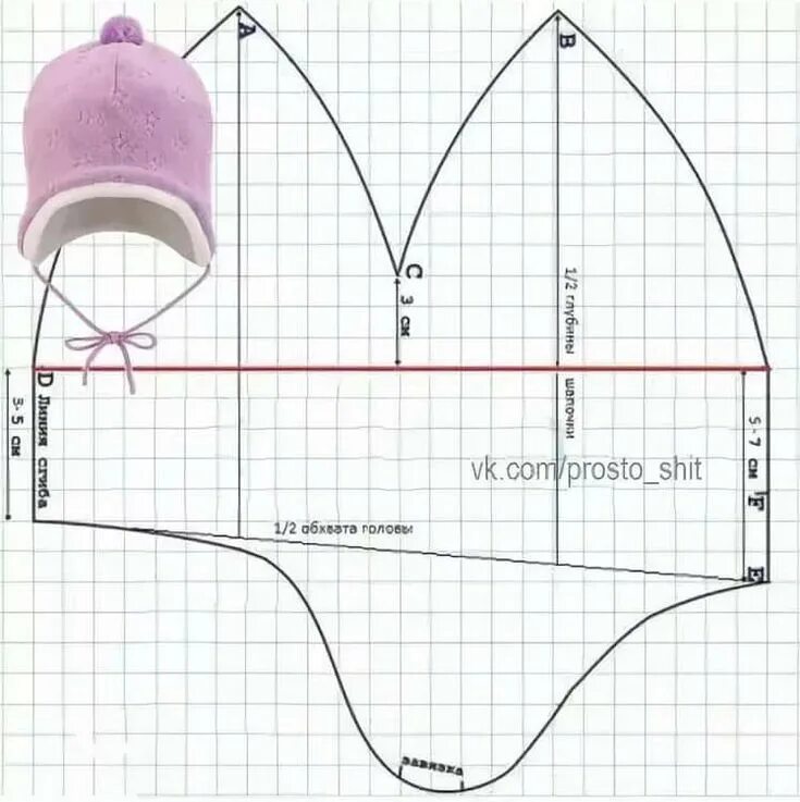 Пошаговая выкройка детской шапки из коркарце выкройка детской шапки из флиса: 11 тыс изображений найдено в Яндекс.Картинках B