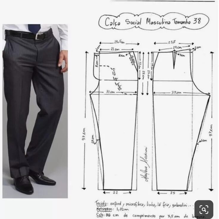 Пошаговая выкройка мужских брюк Pin on Marlene Mucai patterns Pants pattern, Pants sewing pattern, Men pants pat