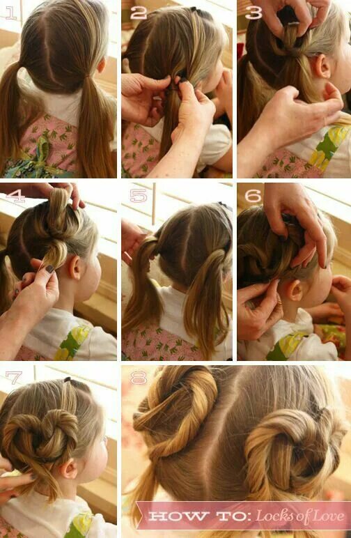 Пошагово прическа для девочки на праздник Pin by antonia Ramirez on peinados Kids hairstyles, Easy little girl hairstyles,