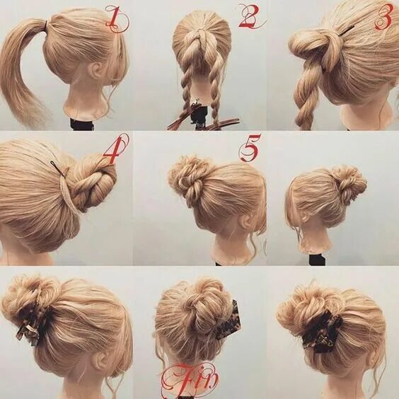 Пошагово сделать прическу фото Pin on ヘ ア ア レ ン ジ in 2024 Curly hair styles, Pinterest hair, Hair arrange