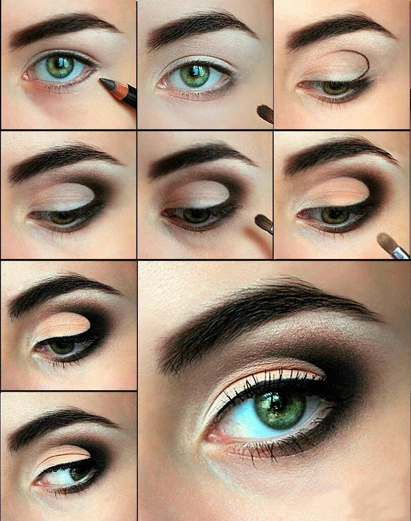 Пошаговое фото как правильно красить глаза макияж пошаговое фото - Поиск в Google Simple eye makeup, Eye makeup tips, Pink 