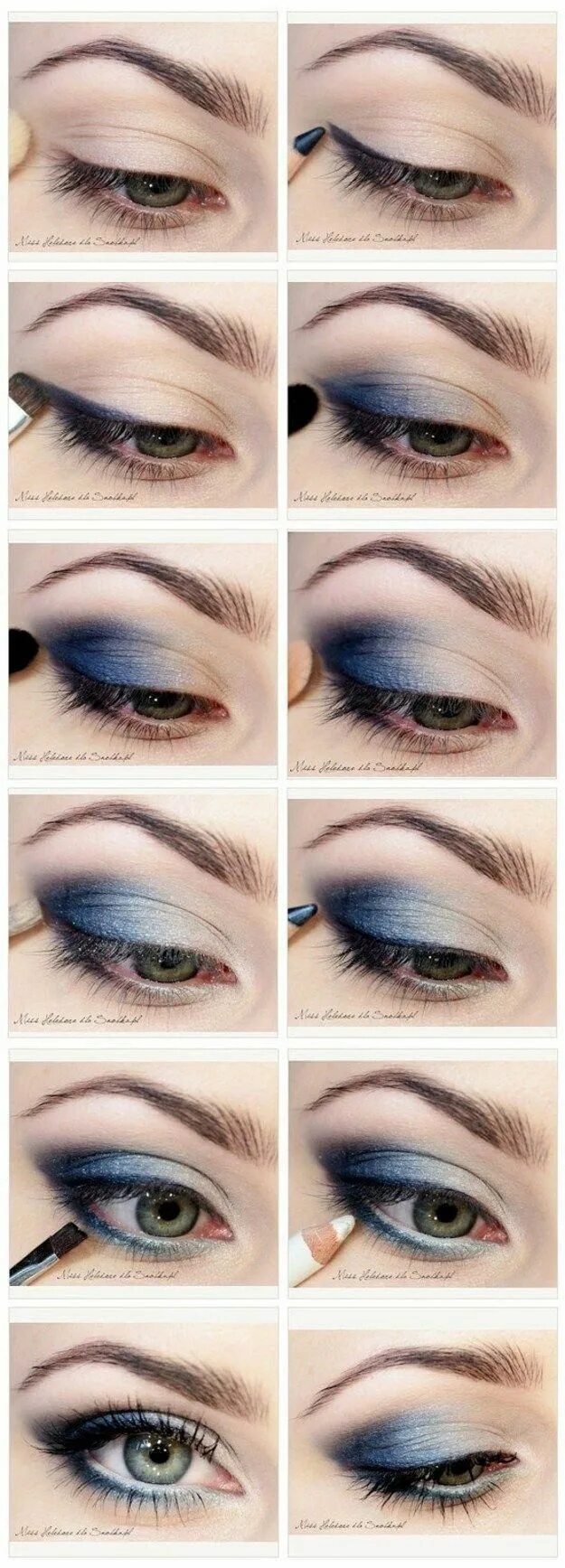 Пошаговое фото макияжа для голубых глаз Click on the link to learn more eye makeup tips and tricks #eyemakeupremover Blu