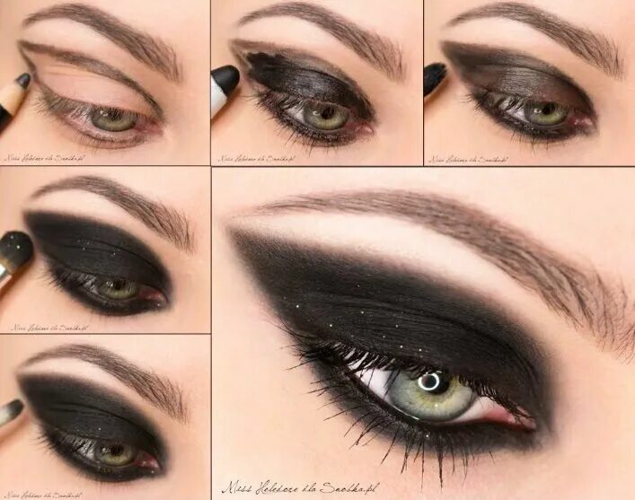 Пошаговое фото макияжа смоки айс Пин от пользователя Amanda Eagle на доске Makeup Предметы макияжа, Тени для зеле