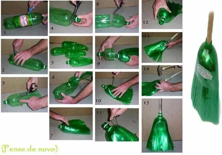 Пошаговое фото поделок из пластиковых бутылок neat way to recycle! Reciclaje de botellas plasticas, Reutilizar botellas de plá