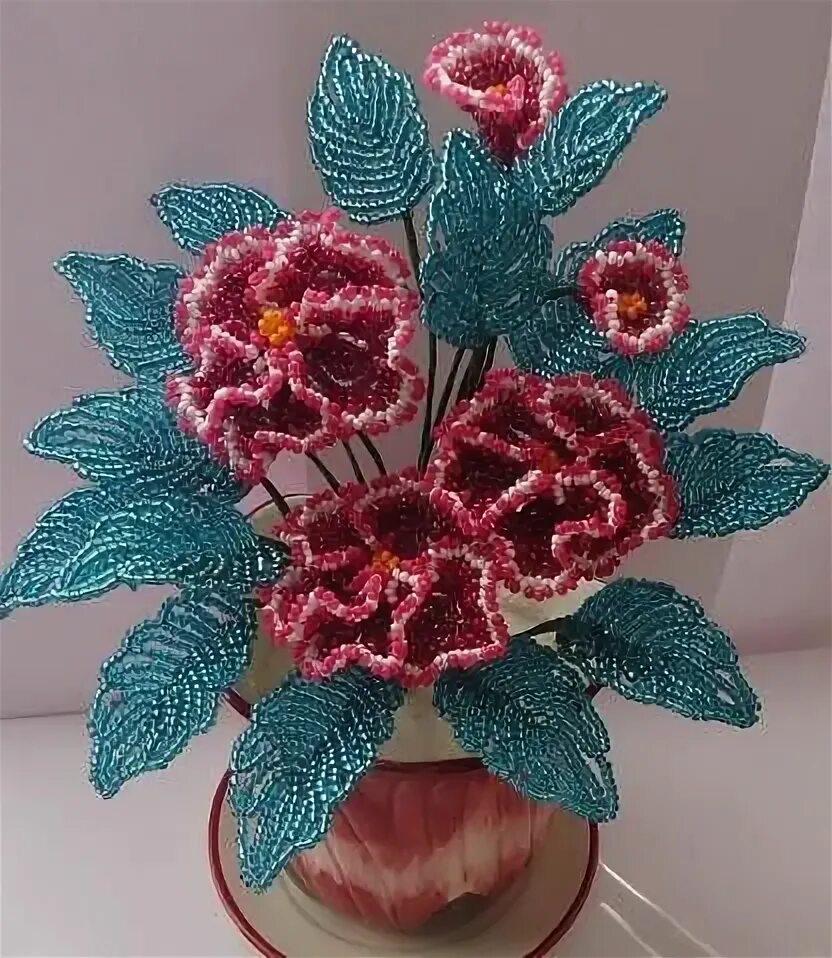 Пошаговое фото цветов из бисера Пин на доске beaded flowers Бисероплетение, Самодельные цветы, Цветы из бисера