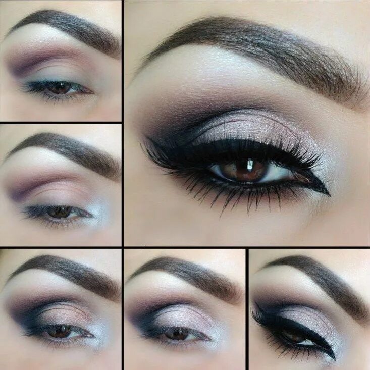 Пошаговое фото вечернего макияжа глаз 18 Beauty Tips To Get You Through The Holidays - Society19 Smokey eye makeup tut