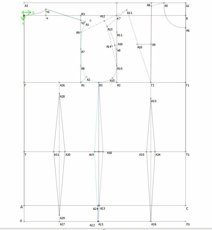 Пошаговое построение мужской выкройки Программа для построения выкроек Я буду ШЬЮхой Дзен