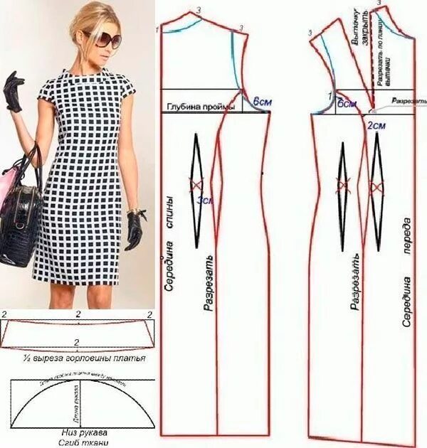 Пошаговое построение платье выкройки для начинающих рукоделие Sewing clothes women, Trendy sewing patterns, Dress sewing patterns