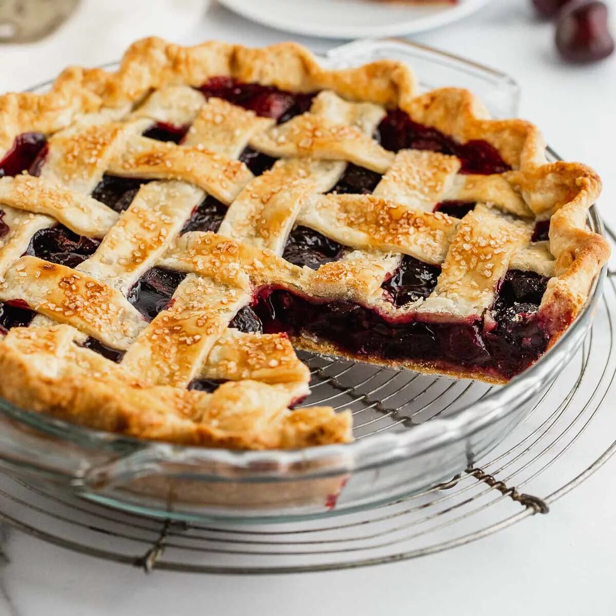 Пошаговое приготовление пироги фото Homemade Cherry Pie Recipe - Live Well Bake Often