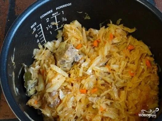 Пошаговое приготовление тушеной капусты с фото Тушеная капуста со свининой в мультиварке "Поларис" - пошаговый рецепт с фото на