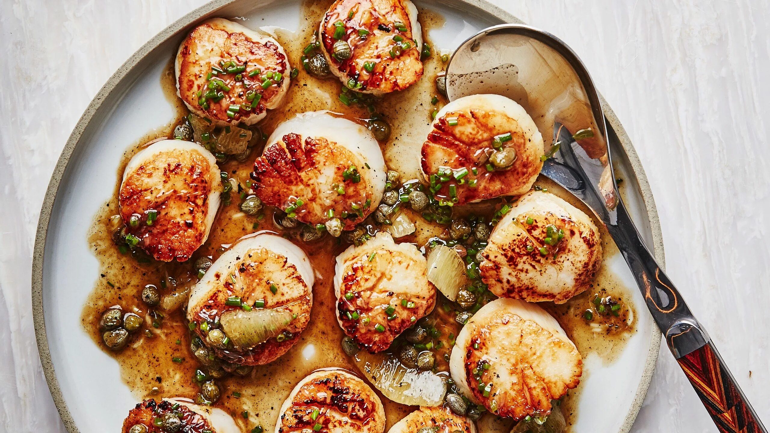 Пошаговые блюда с фото Seared Scallops With Brown Butter Recipe Scallop recipes, Recipes, Scallops sear