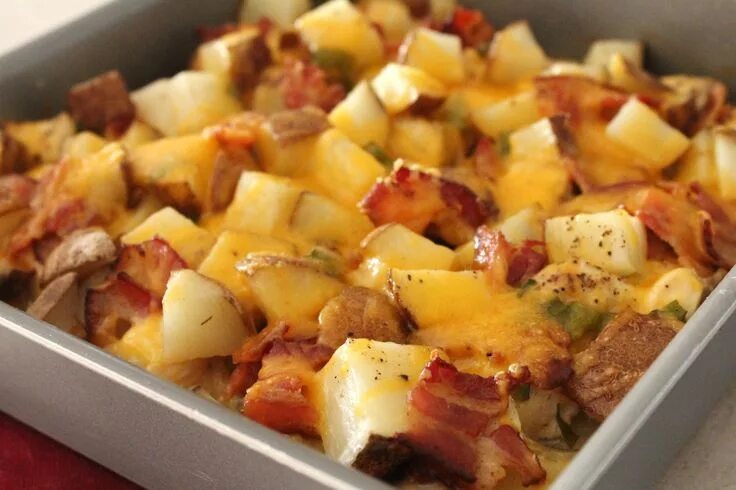 Пошаговые фото рецепты картофель с мясом Loaded Baked Potato & Chicken Casserole - Delicious as it Looks Recipe Recipes, 