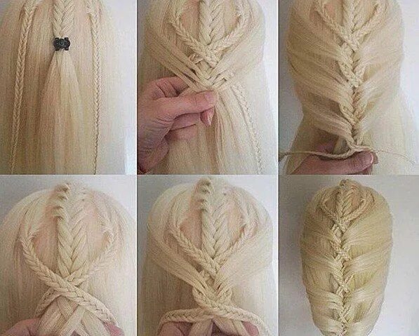 Пошаговые прически косички фото Ошибка 429 Thick hair styles, Mermaid braid, Short hair styles