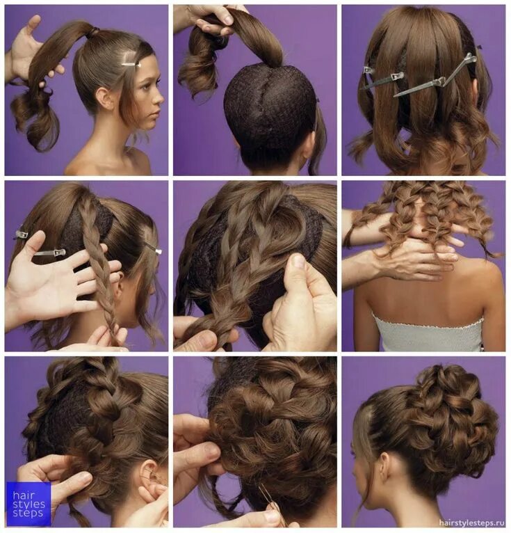 Пошаговые прически на длинные Простые прически на каждый день ВКонтакте Pinterest hair, Hair tutorial, Braided