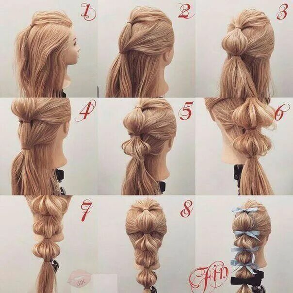 Пошаговые прически на длинные волосы хвост Hairstyles Pinterest hair, Long hair styles, Curly hair styles