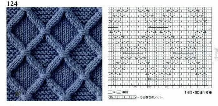 Пошаговые схемы узоры спицами Новости Вязание, Узоры, Рукоделие