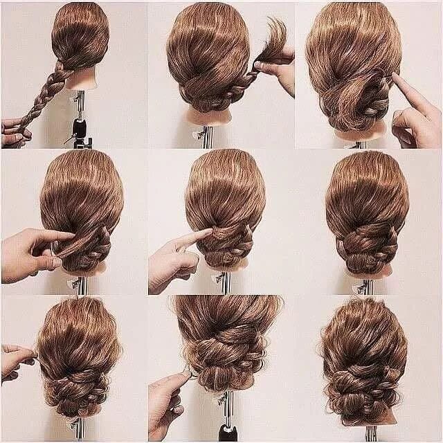 Пошаговые вечерние прически на длинные волосы 40+ Everyday Hair Updo Tutorials For Summer Thick wavy hair, Hair updos tutorial