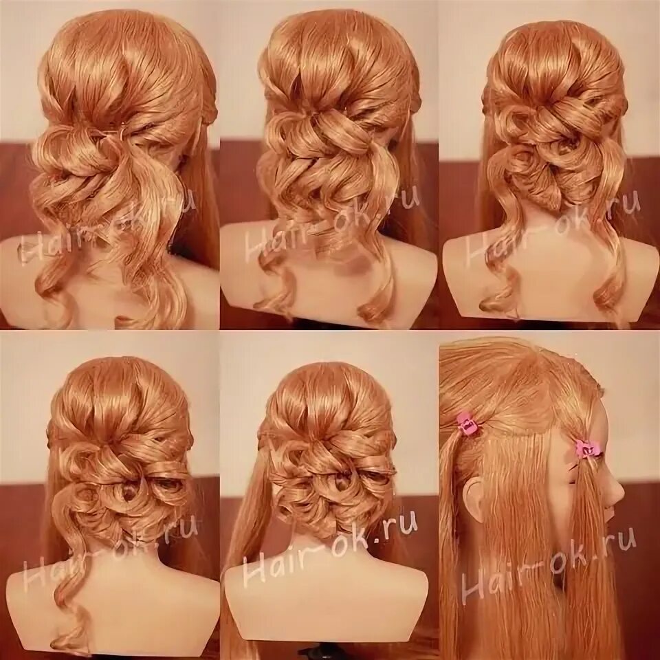 Пошаговые вечерние прически на длинные волосы Мастер-класс Hair tutorial, Hair styles, Hair