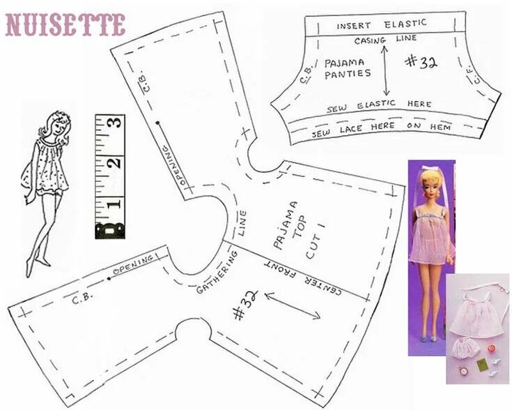 Пошаговые выкройки одежды Pin on barbie in 2024 Sewing barbie clothes, Barbie doll clothing patterns, Barb