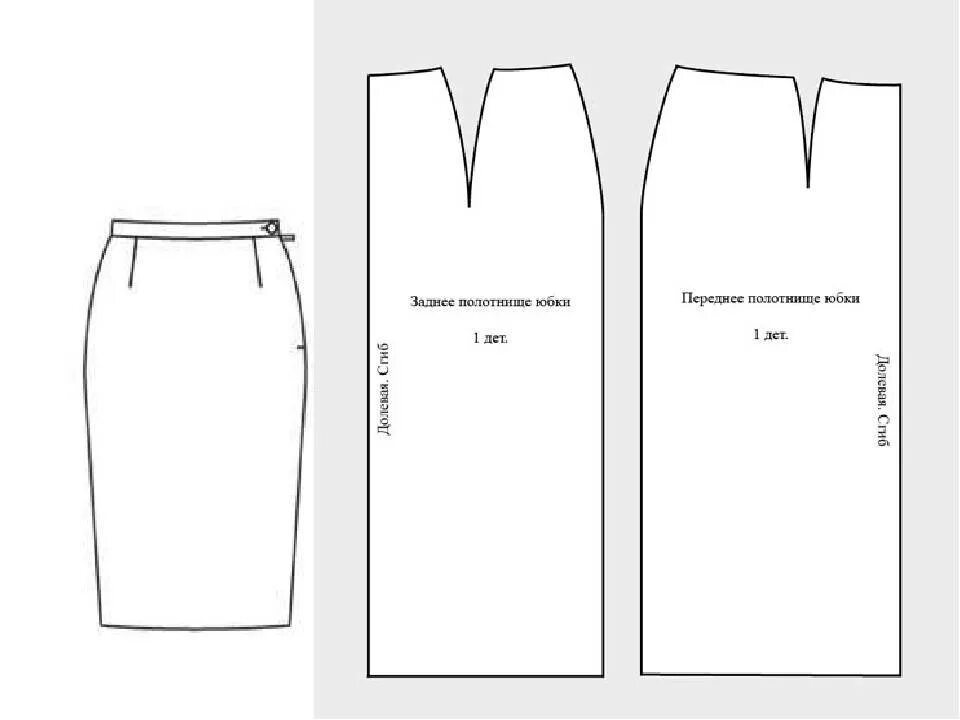 Пошаговые выкройки юбки карандаш Школьная юбка своими руками: построение выкроек, пошаговое описание с фото и вид