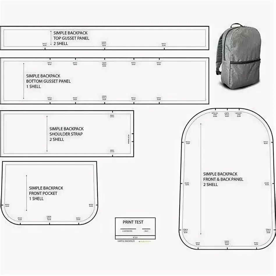 Пошаговые выкройки женских рюкзаков DIY Leather Backpack Pattern