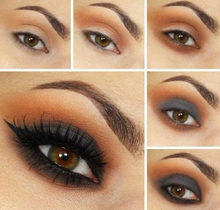 Пошаговый макияж для брюнеток фото Pin on Star makeup