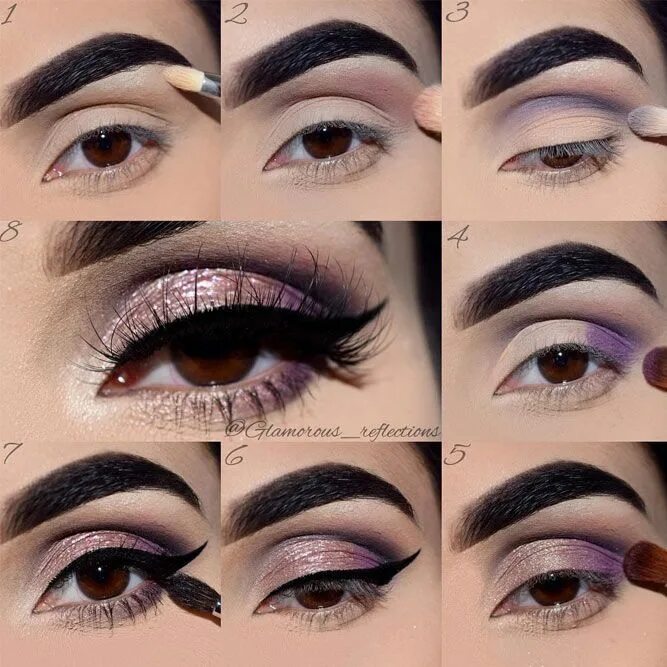 Пошаговый макияж для карих глаз начинающих 33 Eye Makeup Tutorials To Take Your Beauty To The Next Level Eye makeup steps, 