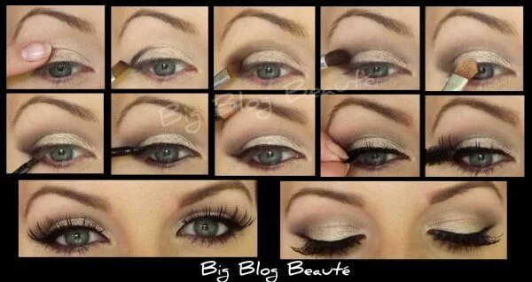 Пошаговый макияж для увеличения глаз Tuto beauté 1 - Beautiful-Girl Tuto beauté, Tuto maquillage, Maquillage