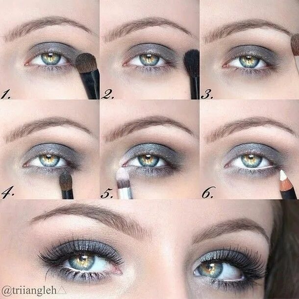 Пошаговый макияж для увеличения глаз Eye Makeup step by step #stepbystepmakeupideas #KoreanStyle Eye makeup, Eye make