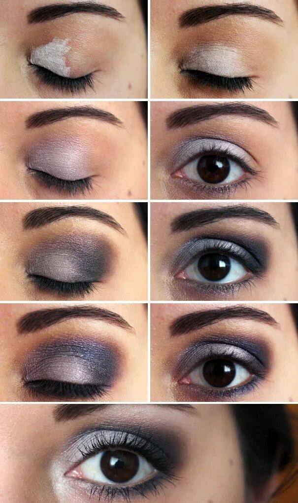 Пошаговый макияж для увеличения глаз pin_description. click to see guides on makeup! Смоки