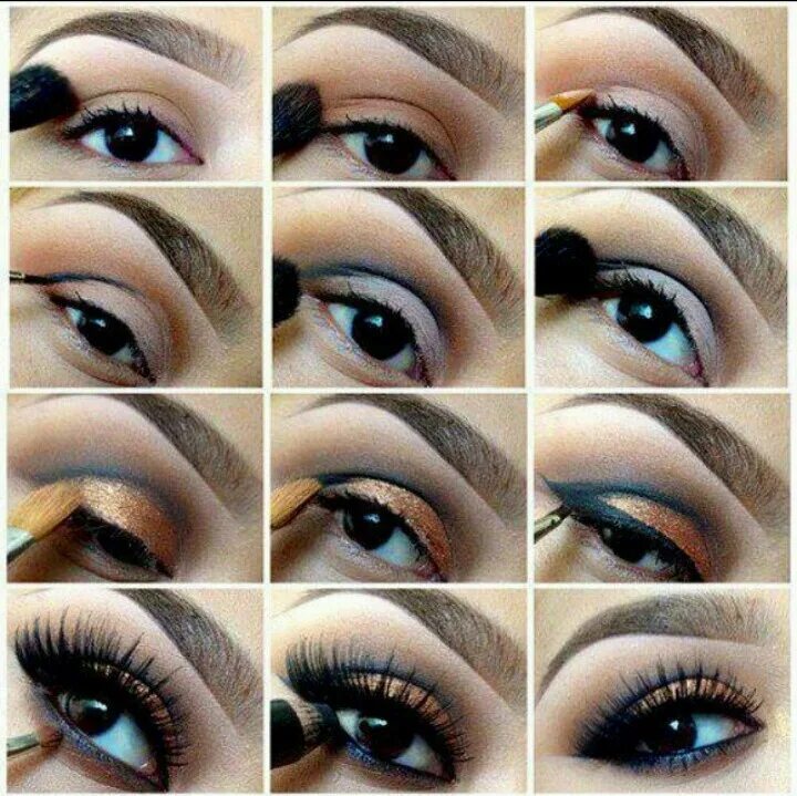 Пошаговый макияж для увеличения глаз фото A daytime smokey eye Smoky eye makeup tutorial, Smoky eye makeup, Eye makeup