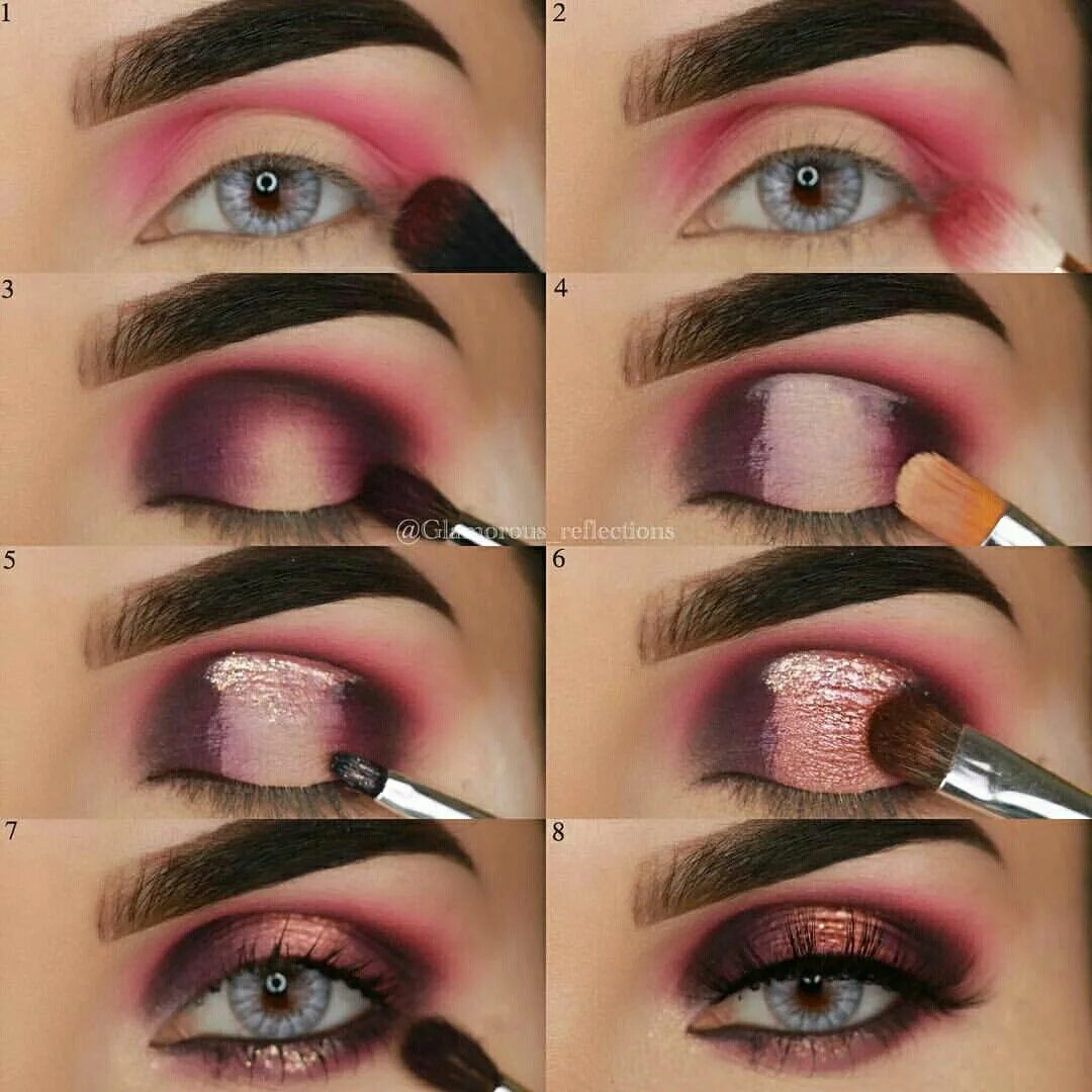 Пошаговый макияж фото Pinterest @IIIannaIII *Artist tagged Eye makeup, Eyeshadow tutorial for beginner