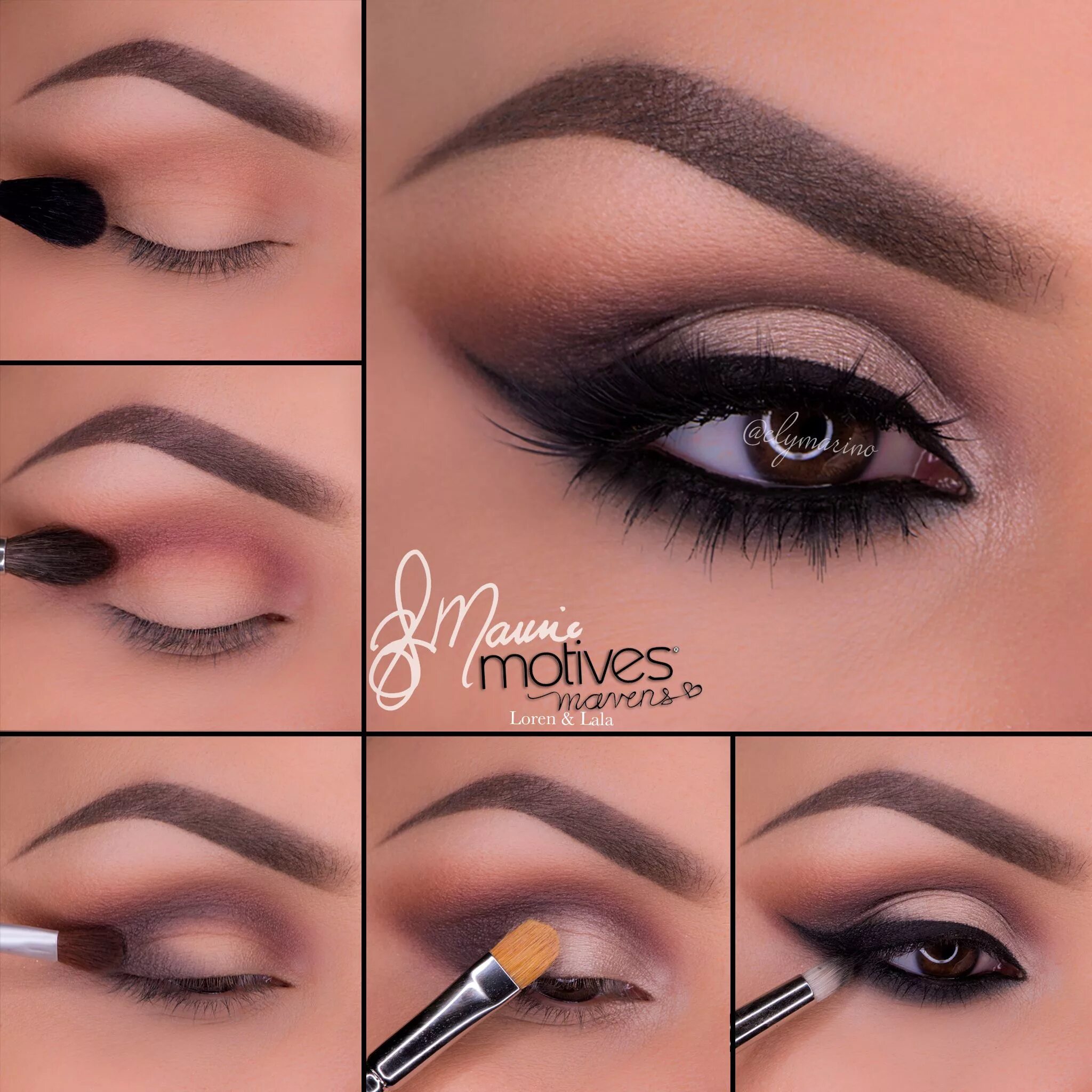 Пошаговый макияж глаз Motives by Loren Ridinger Neutral eye makeup, Beautiful eye makeup, Eye makeup