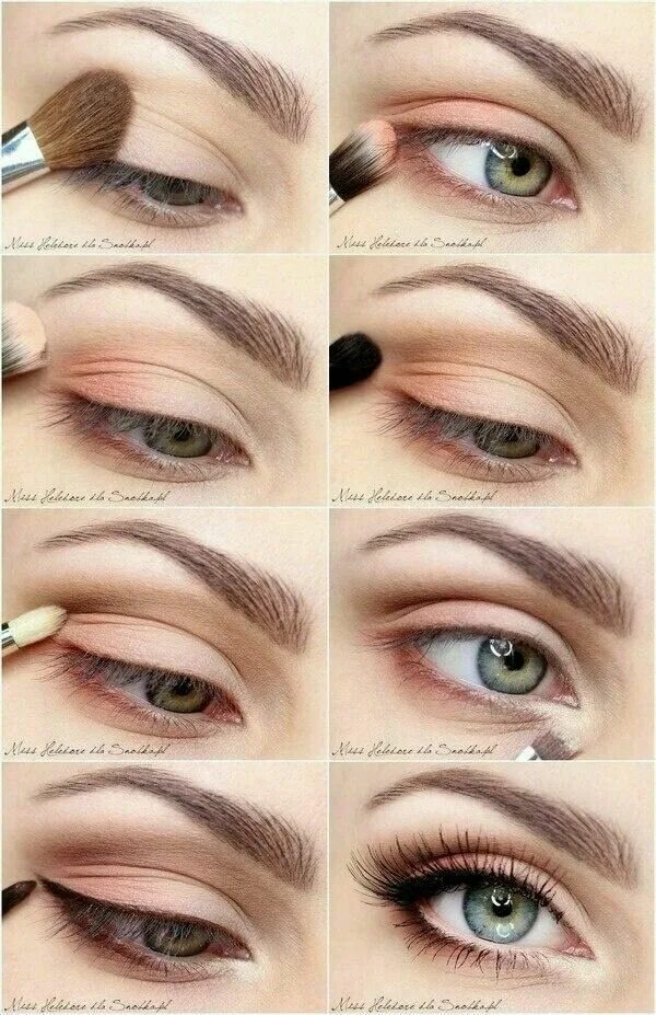 Пошаговый макияж глаз для начинающих Maquillaje paso a paso Spring eye makeup, Eye makeup, Makeup looks tutorial