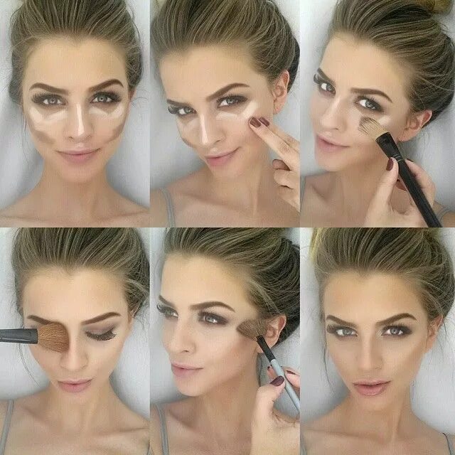 Пошаговый макияж лица Marina Laswick (Dukes) on Instagram: "Here is an easy how-to contouring and high