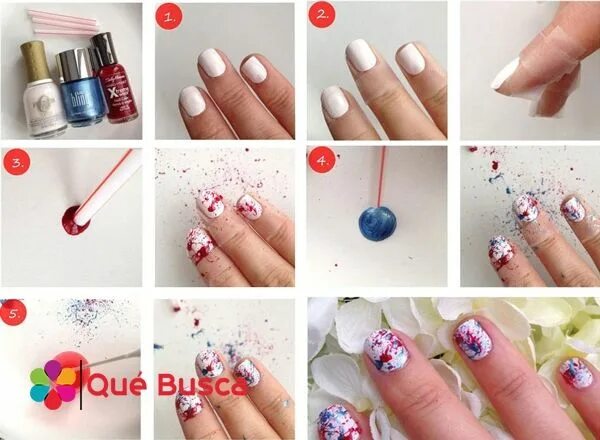 Пошаговый маникюр в домашних условиях фото Pin by Que Busca Galería de fotos, bl on DIY Nail art, Nail art tutorial, Nails