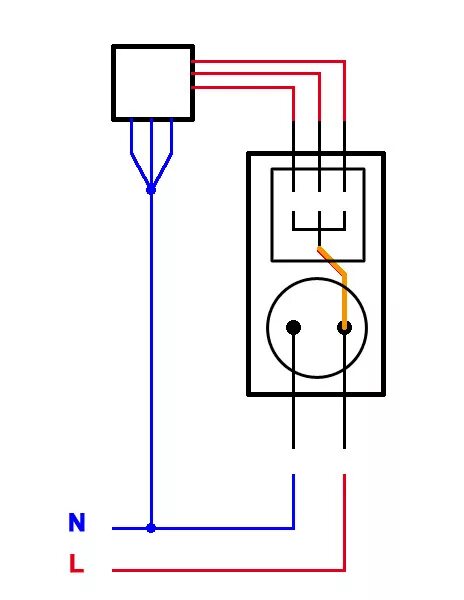 Пошаговый метод подключения блок розетка выключатель Ответы Mail.ru: вопрос по подключению тройного выключателя с розеткой
