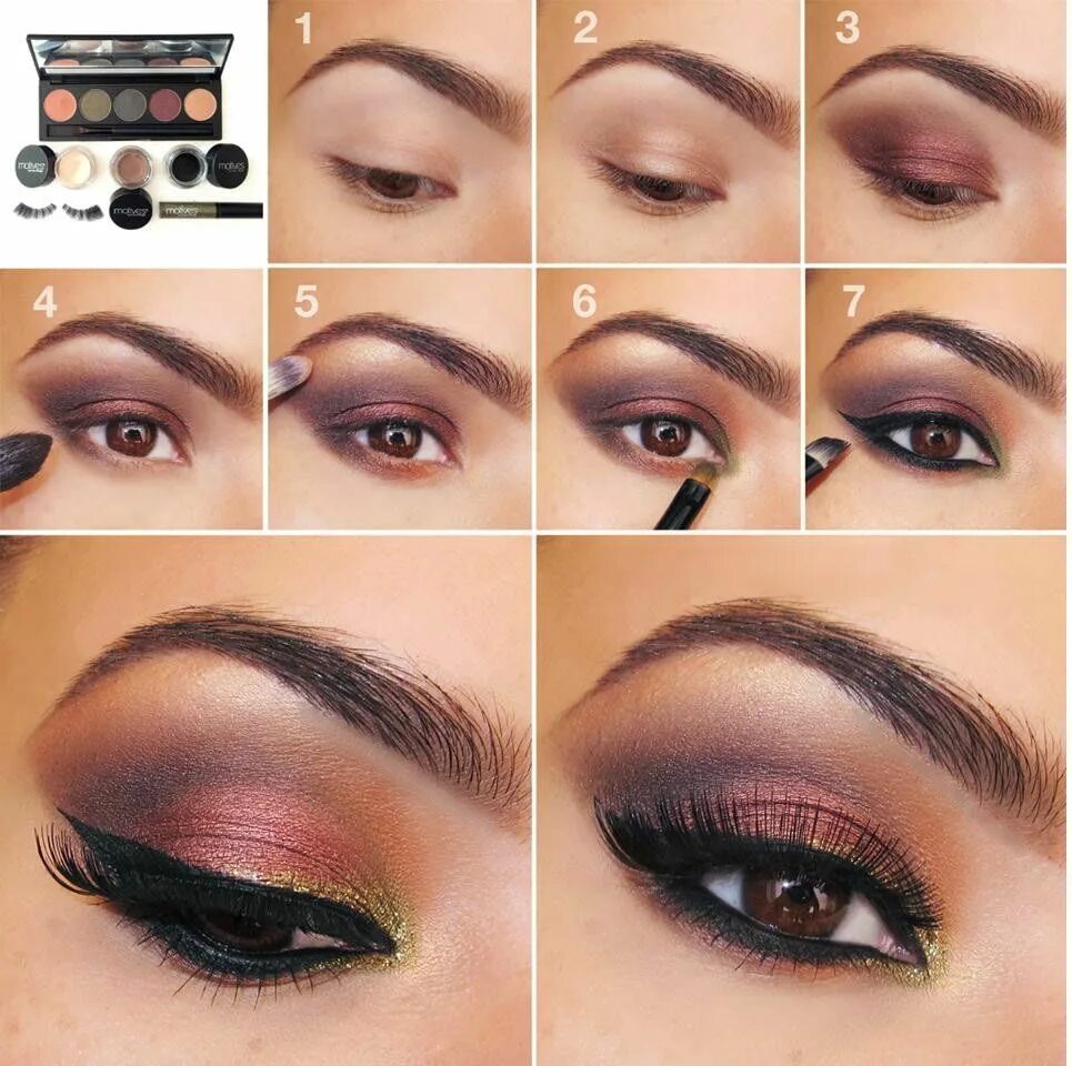 Like the colors Smoky eye makeup, Smokey eye makeup, Smokey eye for brown eyes