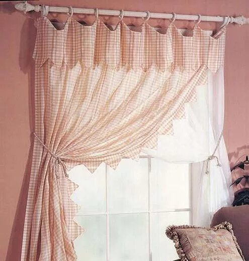 Пошить шторы фото Штора "с зубчиками" своими руками Home decor, Decor, Valance curtains