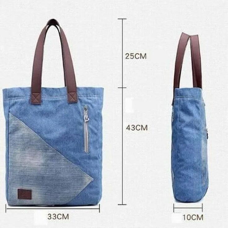 Пошить сумку из джинса выкройка Сумка из старых джинсов: ТОП 12 выкроек Denim tote bags, Denim handbags, Denim b