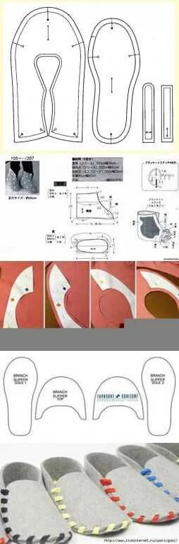 Пошить тапочки своими руками выкройка и модели Выкройка тапочек из войлока за 15 минут фото Duhi-Queen.ru