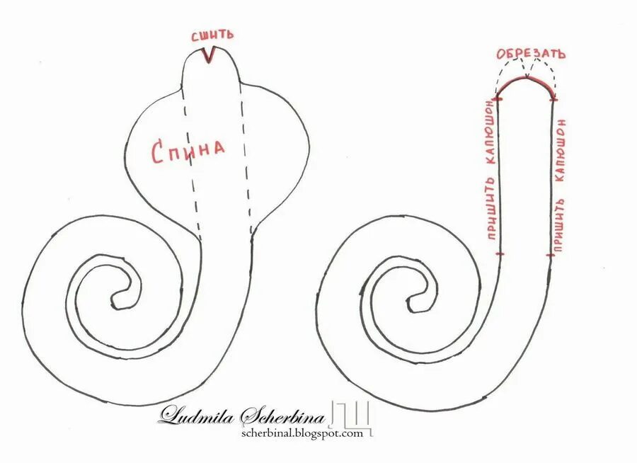 Пошив игрушки змея с выкройками Главная реализация руками smutps.ru