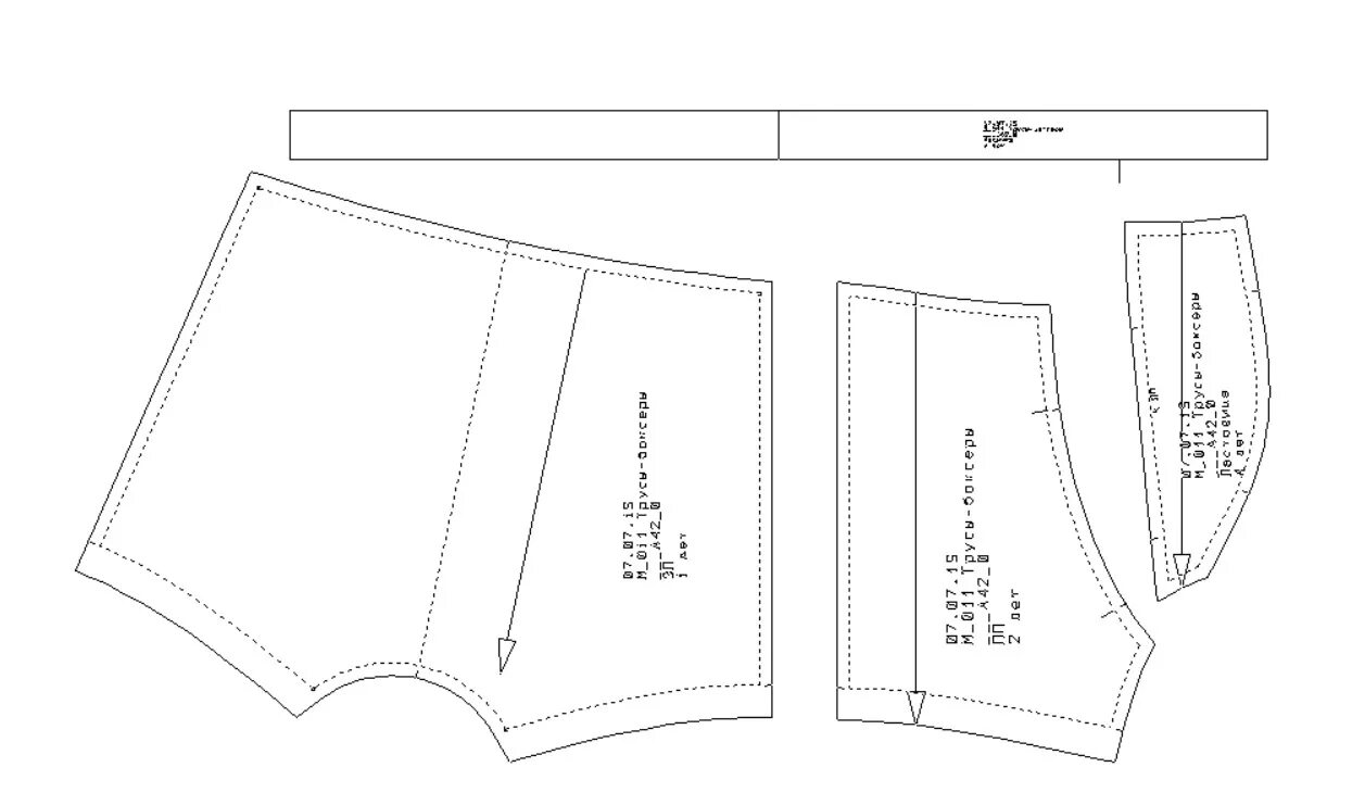 Пошив мужских трусов выкройка Выкройка мужских трусов-боксеров из трикотажа